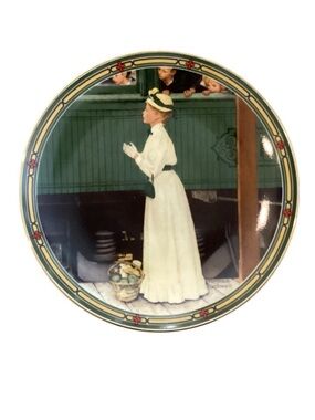 Knowles Norman Rockwell A Mother’s Welcome 1986 Fine China Plate with Cert